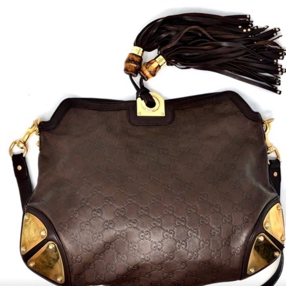 ✨GUCCI✨ Large Guccissima Leather Tassel Hobo Bag - Picture 2 of 8